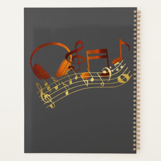 Musical Notes Planner (Achterkant)