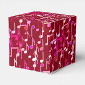 Musical Notes print - burgundy, multi Bedankdoosjes (Achterkant)