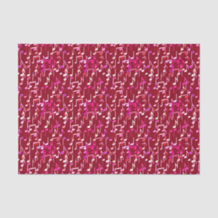 Musical Notes print - burgundy, multi Tissuepapier