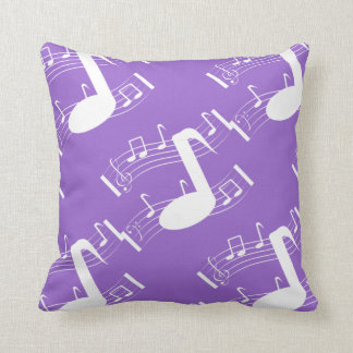 Musical Notes Sierkussen Lavender & White