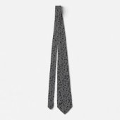 Musical Notes Silver and Black Stropdas door Heard (Achterkant)