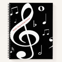Musical Notes Song-write Journal
