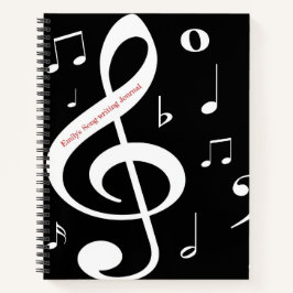 Musical Notes Song-write Journal Notitieboek