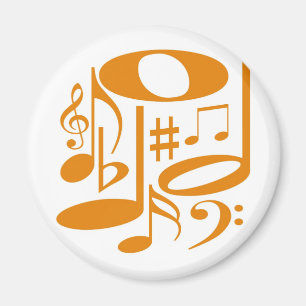 Musical Oranje Magnet Magneet