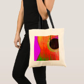 Musical Paars en Red Abstract Guitar Tote Bag (Voorkant (product))