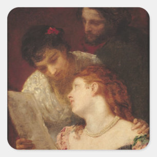 Musical Party, 1874 Vierkante Sticker