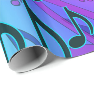 Musical Pattern Dreamweaver Swirly Muzieknoten Cadeaupapier