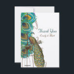 Musical Peacock Bird Cage Merci en plume<br><div class="desc">Peacock Musical Birdcage Merci Grand Millennial "Cottage Chic" Chinoiserie Peacock Invitations de mariage Vintage Art Nouveau Peacock Bird Parade Mariage -voir plus Vintages Bird Products Vintage Paisley Peacock Colors ou Fuchsia and Lime Paisley Faire-part de mariage -Paisley Peacock Colours Wedding Invitations, RSVP, Save the Date and Direction or Reception Cards...</div>
