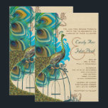 Musical Peacock Bird Cage Plume Météo Invitations<br><div class="desc">voir plus vintages produits d'oiseaux paons voir plus vintages produits d'oiseaux Peacock Wedding Invitations Vintage Paisley Peacock Colors or Fuchsia and Lime Paisley Faire-part de mariage -Paisley Peacock Colours Wedding Invitations, RSVP, Save the Date and Direction or Reception Cards. Cartes RSVP & Place Cartes RSVP & Place Cartes Mariages d'oiseaux...</div>