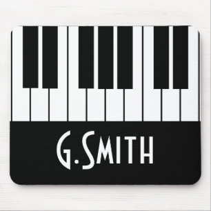 Musical Piano Keys   Jouw namen toevoegen Muismat