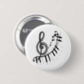Musical Piano Ronde Button 5,7 Cm (Voorkant /achterkant)