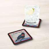 Musical Redwing Blackbird in Marsh Bier Onderzetter (Rechterzijde)