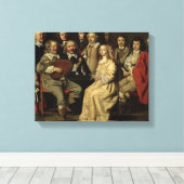 Musical Reunion, 1642 Canvas Afdruk (Insitu (Houten vloer))