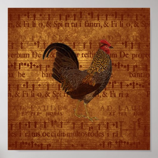 Musical Rooster Poster (Voorkant)