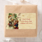  Musical Santa Chickadees en Kinderen Etiket (Insitu)