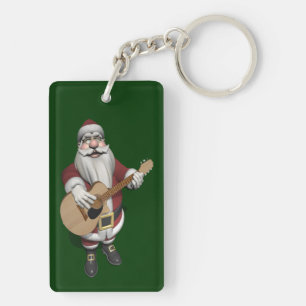 Musical Santa Claus die kerstliedjes speelt Sleutelhanger