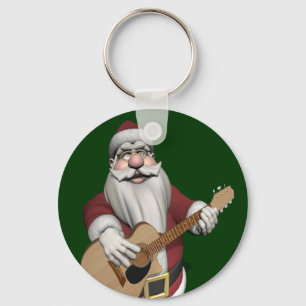 Musical Santa Claus die kerstliedjes speelt Sleutelhanger