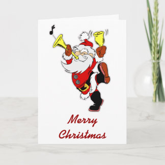 Musical Santa Claus Feestdagen Kaart