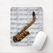 Musical Saxophone Mousepad Muismat (Met muis)