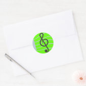 Musical Sheet Emoji Ronde Sticker (Envelop)