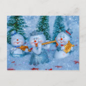 Musical Snow People briefkaart (Voorkant)