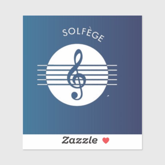 Musical Solfege Symbool stickers (Vel)