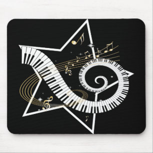 Musical Star golden notes Muismat