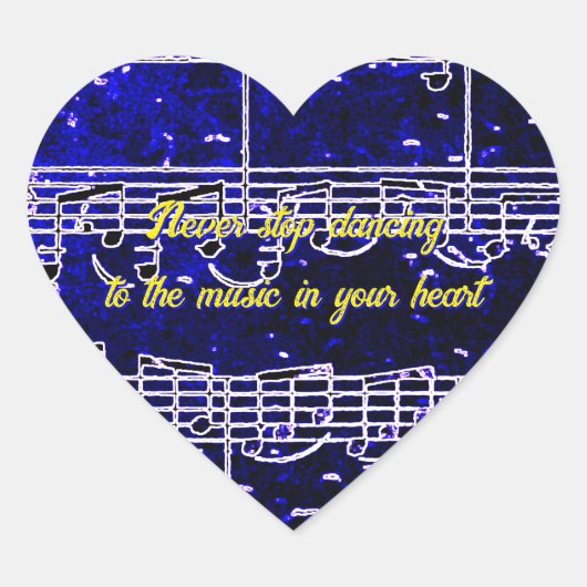 Musical Steps - Electric Blues Sticker (Voorkant)