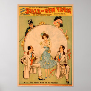 Musical Theater Poster Belle of New York