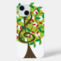 Musical Treble Cherry Notes Tree Whimsical Natuur