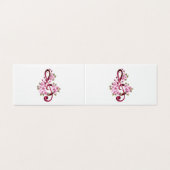 Musical treble clef notes with sakura flowers (Outside Unfolded)