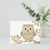 Musical Tree Owl Briefkaart (Staand voorkant)