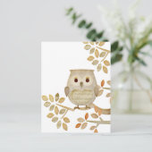 Musical Tree Owl Briefkaart (Staand voorkant)