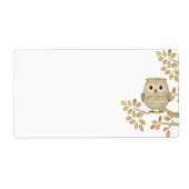 Musical Tree Owl Étiquette (Devant)