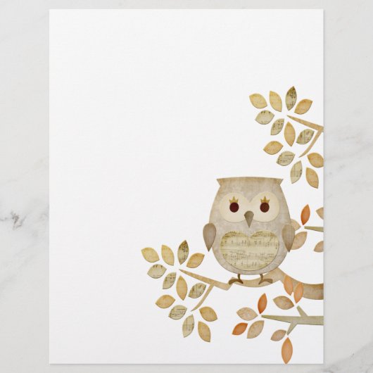 Musical Tree Owl Flyer (Voorkant)