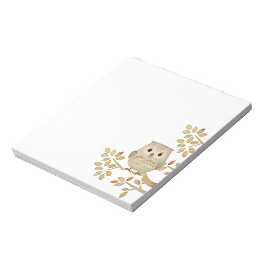 Musical Tree Owl Notitieblok (Gedraaid)