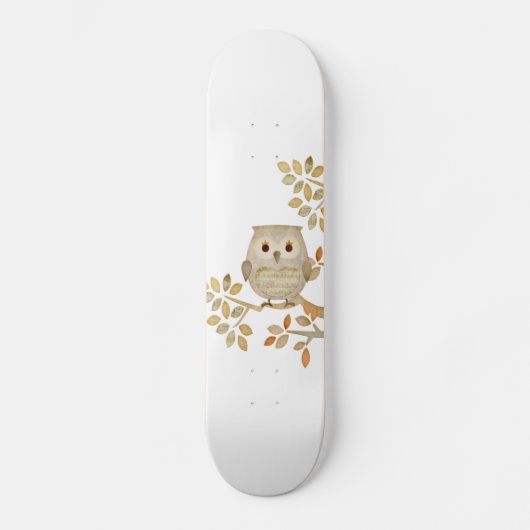 Musical Tree Owl Skateboard (Voorkant)