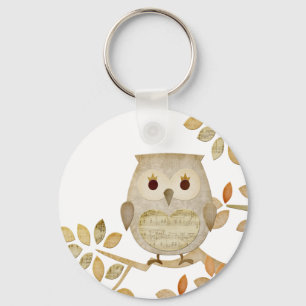 Musical Tree Owl Sleutelhanger