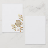 Musical Tree Owl Visitekaartje (Voorkant / Achterkant)