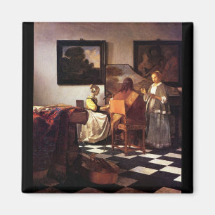 Musical Trio van Johannes Vermeer Magneet