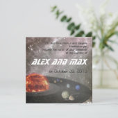 Musical Universe - Baptism Invitation Kaart (Staand voorkant)