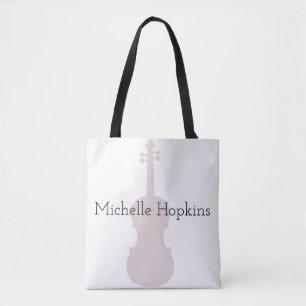Musical Violin Classical Music Personalized Draagtas