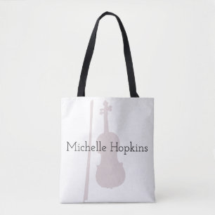 Musical Violin Classical Music Personalized Draagtas