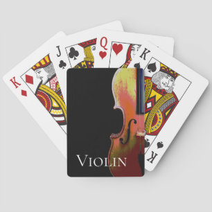 Musical Violin Distress Classical Music Pokerkaarten