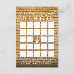  Musical Vrijgezellenfeest Bingo Cards Kaart