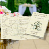 Musical Whimsical Tree Wedding Programme