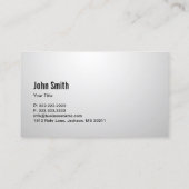 Musical White Piano Keys Muziek Visitekaartje (Achterkant)