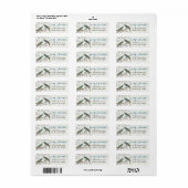 Musical Wood Texture Birds Labels (Full Sheet)