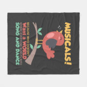 Musicals omdat wie geen Song en Dance wil Fleece Deken (Voorkant (Horizontaal))