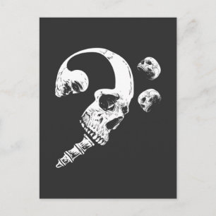 Musican Skeletmuziek Briefkaart
